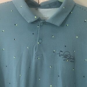 Under Armour Teal Polo with Pattern